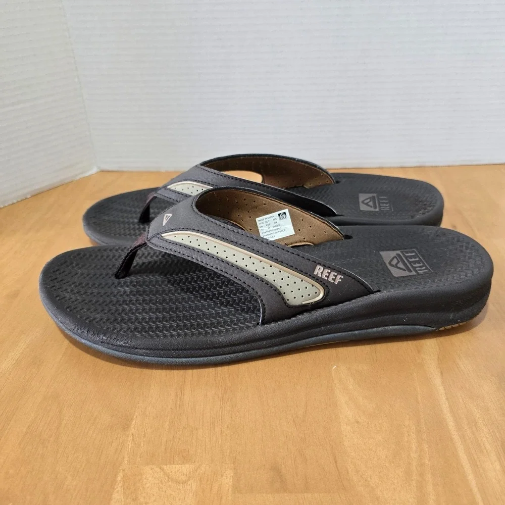 Reef Flex Flip Flop Sandals Men's Brown Size 13